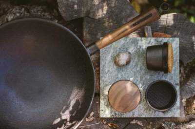 Żeliwny wok patelnia Skeppshult 30 cm na indukcję i gaz