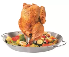 Ruszt do grillowania kurczaka na stojąco Gefu