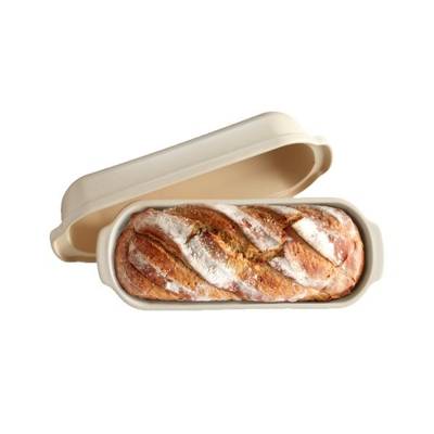 Emile Henry Podłużna forma do pieczenia chleba kremowa