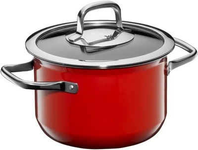 Garnek z ceramiki 2,4 litra WMF Compact czerwony