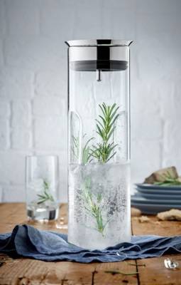 Karafka na wodę szklana 1,25 litra z automatycznym korkiem WMF