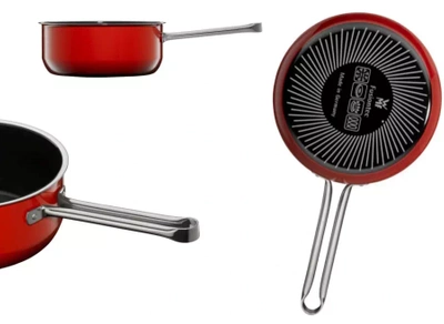 Rondel ceramiczny z pokrywką WMF Compact czerwony