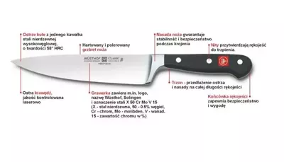 Zestaw noży kuchennych w stojaku Classic Wusthof 6
