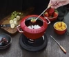 Naczynie fondue do czekolady Staub czerwone